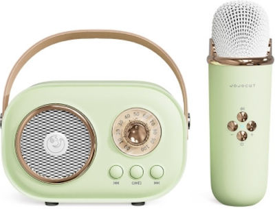 Σύστημα Karaoke με Ασύρματo Μικρόφωνo C20 Plus σε Πράσινο Χρώμα - Κύρια εικόνα